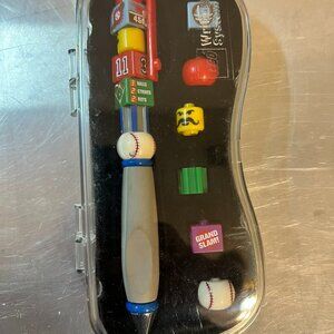 Vintage 1999 LEGO Writing System Design Your Own Pen Sports Baseball
